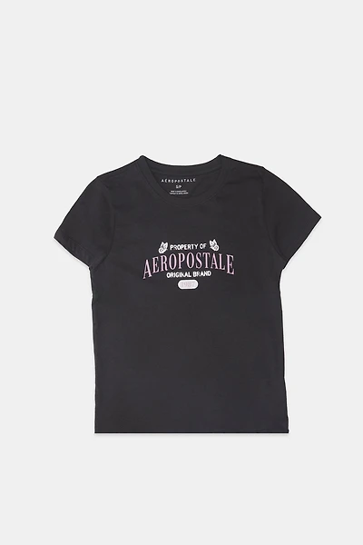 T-shirt coupe classique imprimé métallisé Original Brand Aéropostale