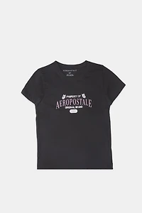 T-shirt coupe classique imprimé métallisé Original Brand Aéropostale