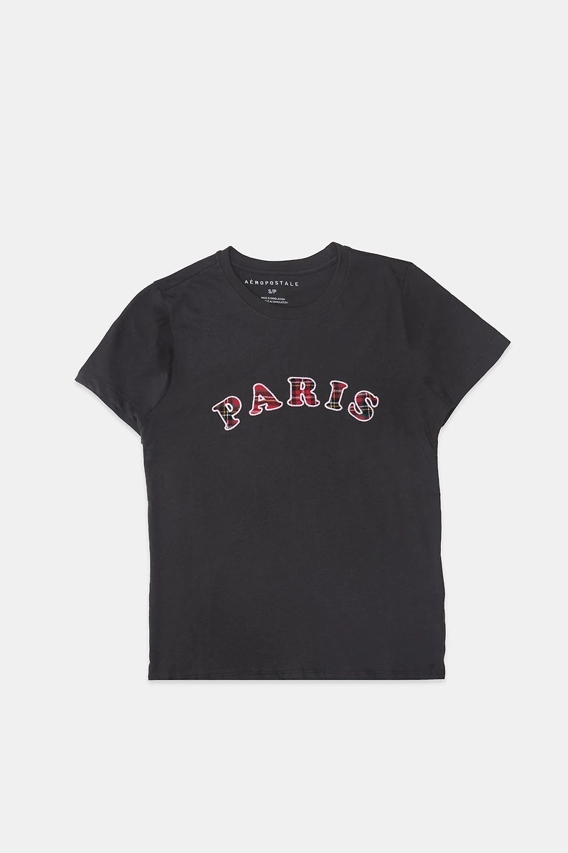 T-shirt coupe classique brodé Paris AERO