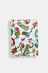 Couverture peluche imprimée Noël The Grinch