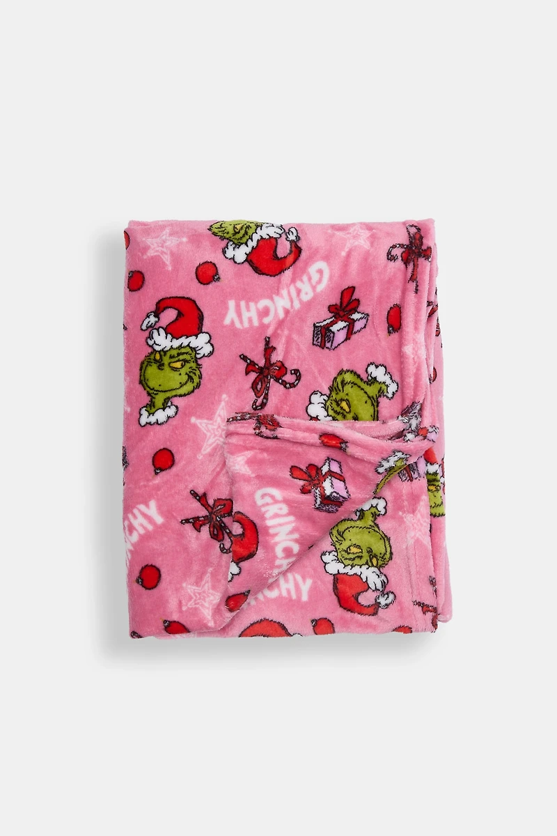 The Grinch Christmas Gift Plush Blanket
