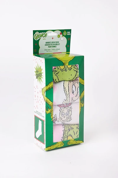 Lot de 4 chaussettes The Grinch