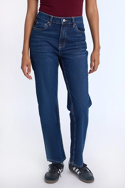 Jean droit super taille haute AERO