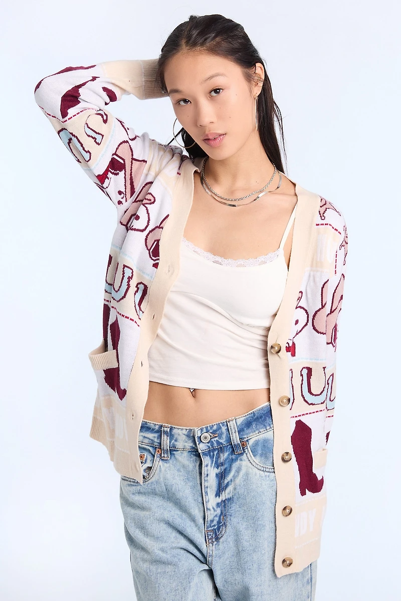 Peanuts Snoopy Western Cardigan