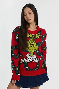 Chandail ras du cou imprimé grinchy The Grinch