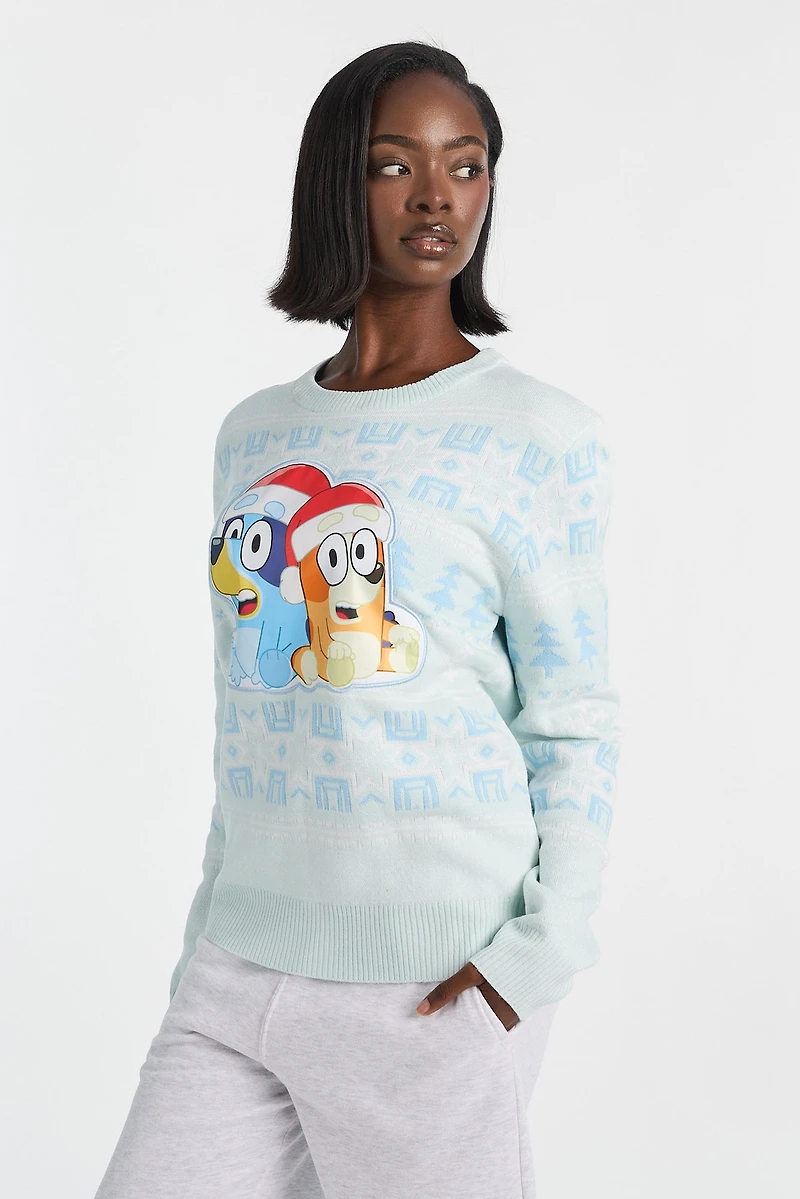 Bluey Christmas Graphic Crewneck Sweater