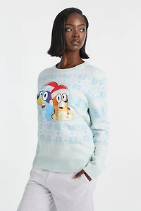 Bluey Christmas Graphic Crewneck Sweater