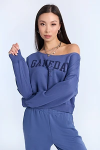 Sweatshirt à épaules dénudées AERO
