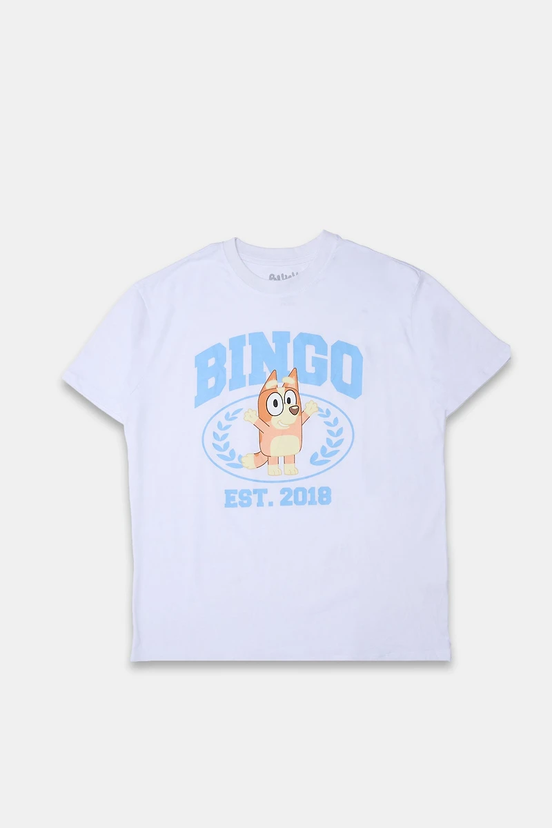 Bingo Est. 2018 Graphic Boyfriend Tee