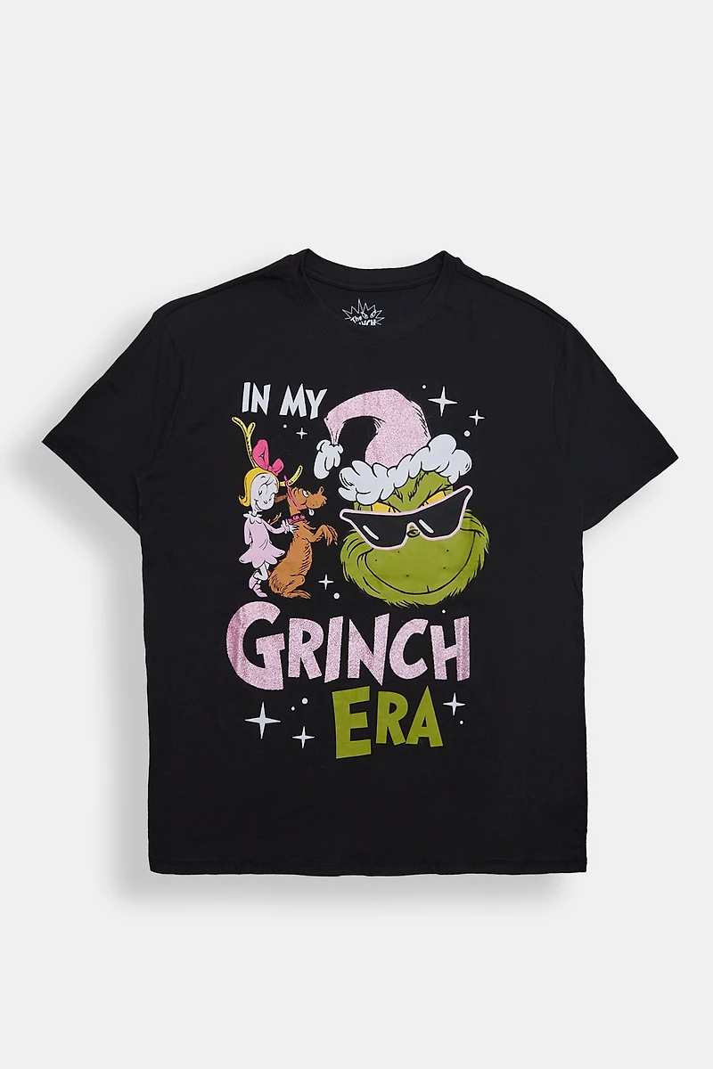 T-shirt coupe boyfriend imprimé The Grinch My Era