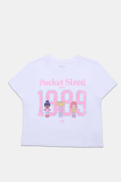 T-shirt coupe courte imprimé Polly Pocket