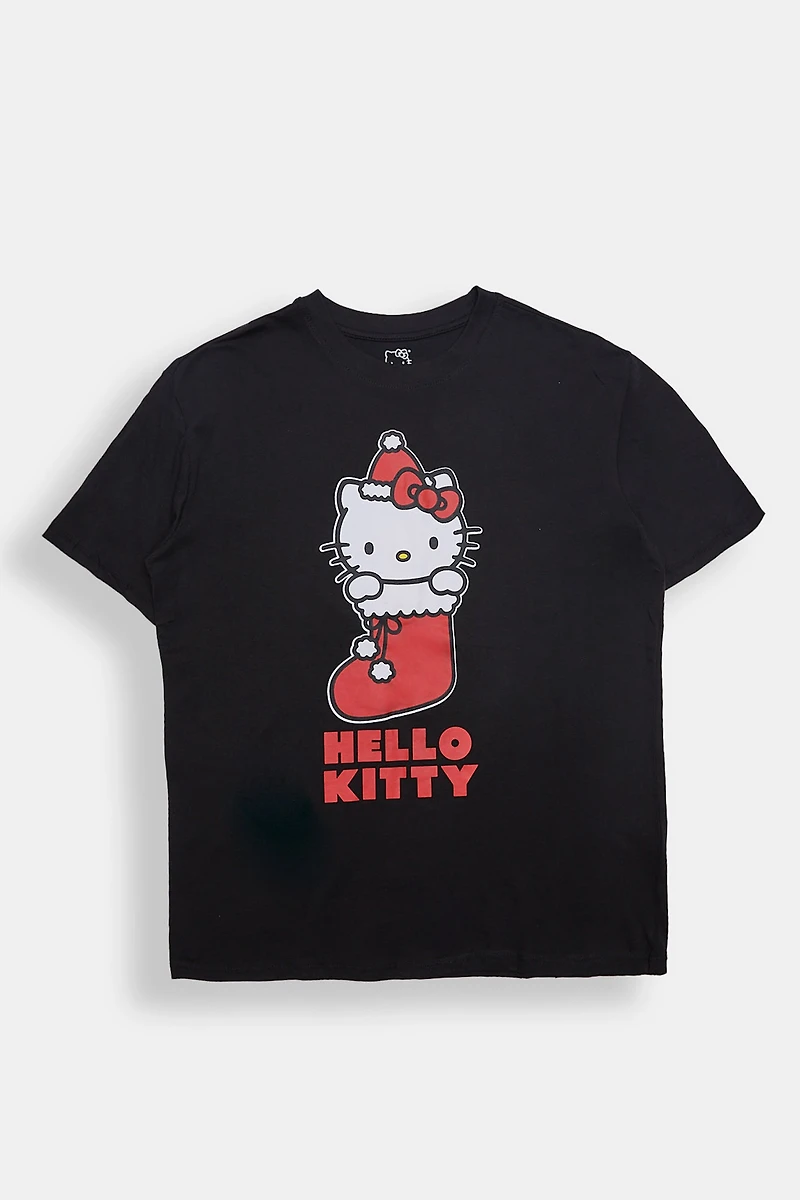 Hello Kitty Stocking Graphic Boyfriend Tee