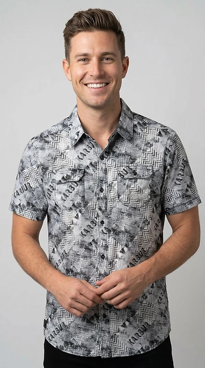 Chemise homme manches courtes