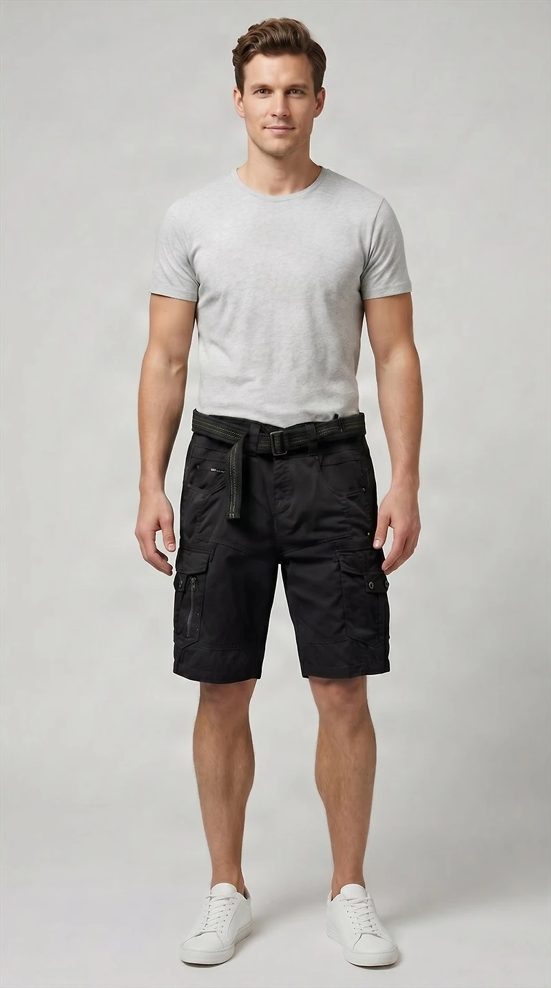 BELTED CARGO SHORT