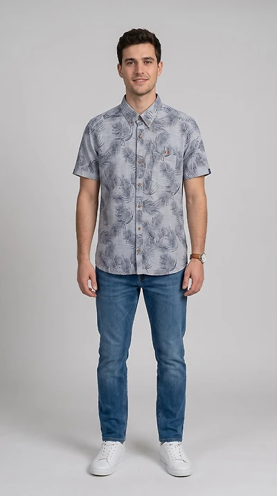 LINEN LOOK SHIRT