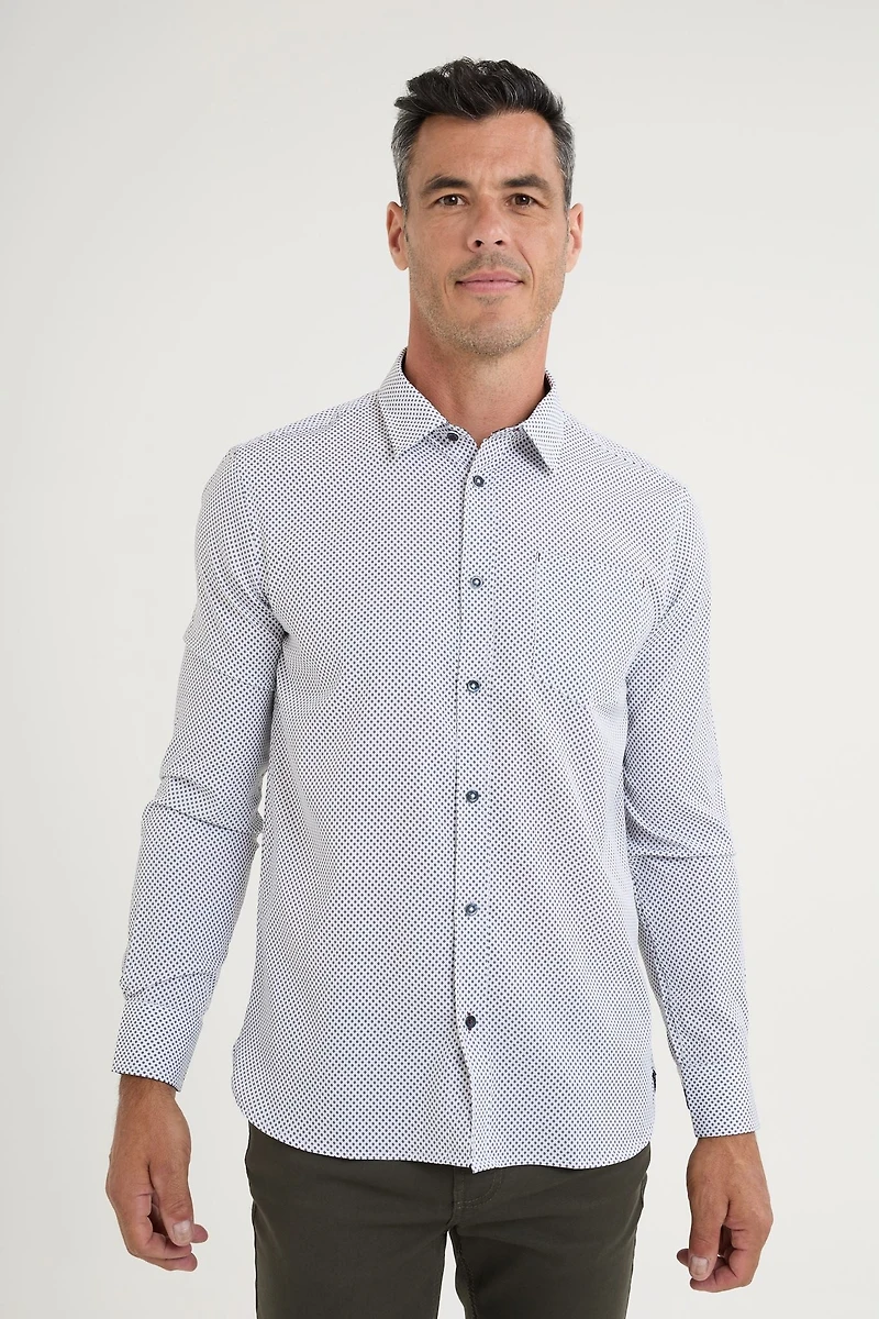 Chemise manches longues extensible