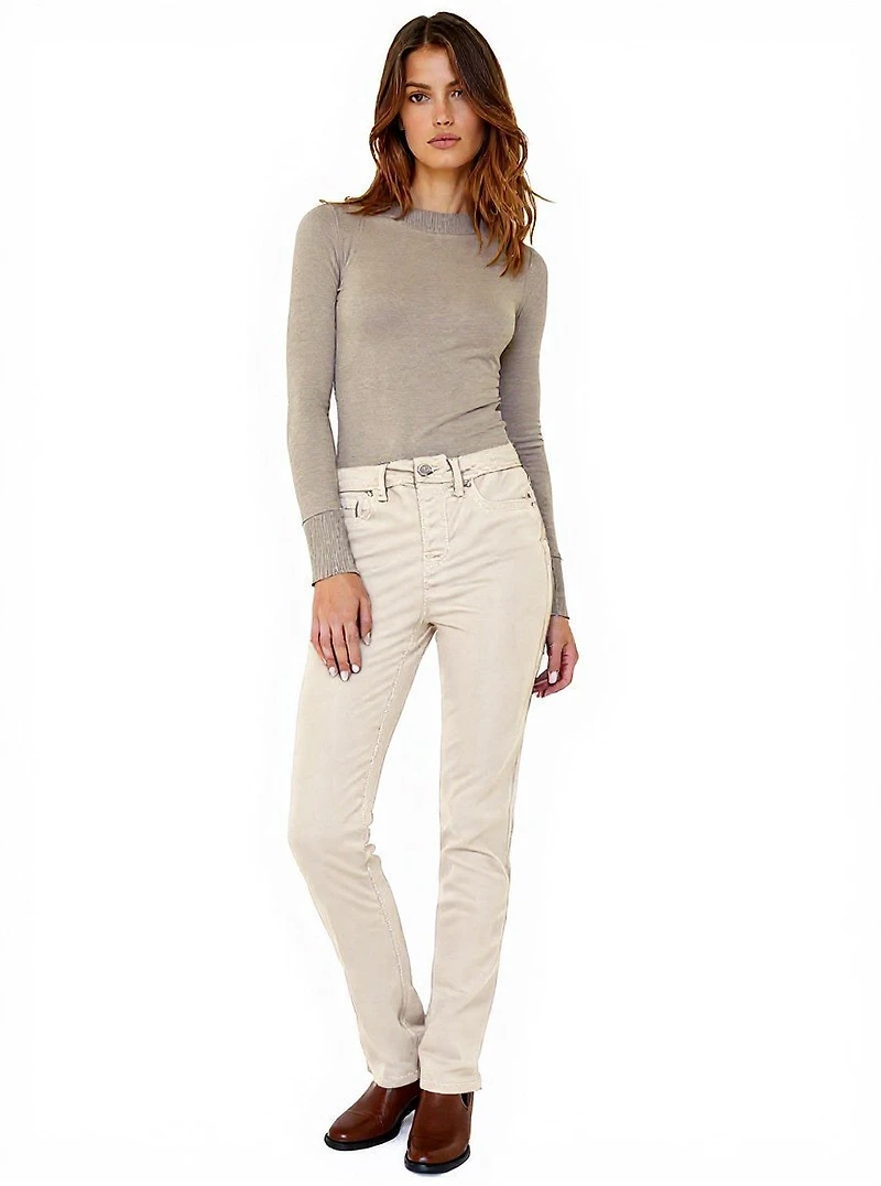 Hi-waist skinny leg