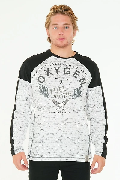 T-Shirt imprimé à manches longues