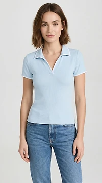 Polo à côtes (printemps/été)