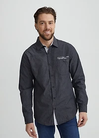 Chemise imprimée manches longues