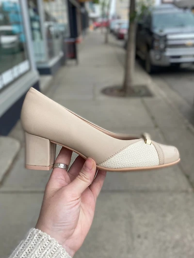Piccadilly - Heel 2 Tone Beige