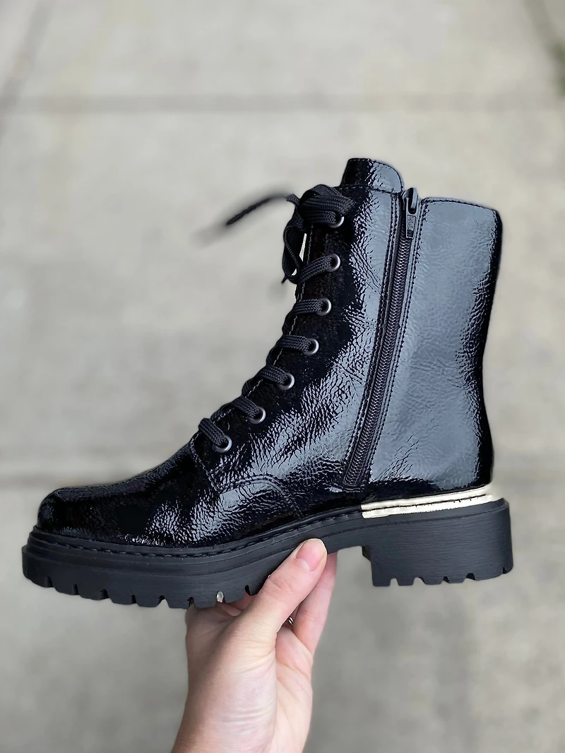 Rieker - Pearl Black Patent