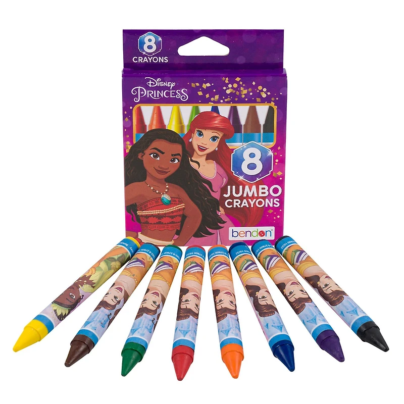 Disney Princess 8 Count Jumbo Crayons