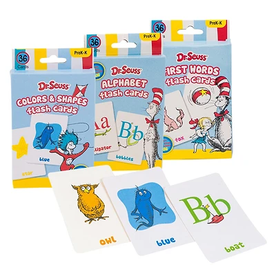 Dr. Seuss Educational Flash Cards - 36 Cards - Ages PreK-K