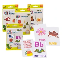 Eric Carle Educational Flash Cards - 36 Cards - Ages PreK-K
