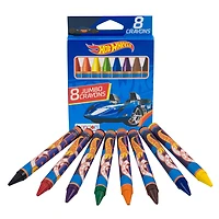 Hot Wheels 8 Count Jumbo Crayons