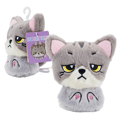 Pocket Pets Pepper Plush- 5"- Gray