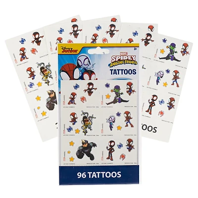 Spidey and Friends 4 Sheet 96 Piece Tattoo Set
