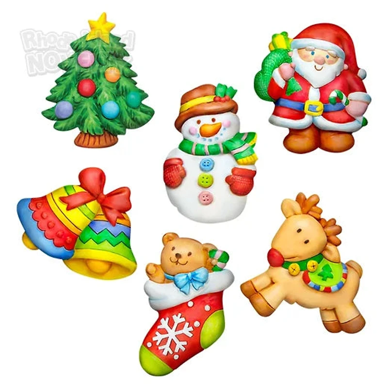 3D Mould & Paint - Christmas Magnets