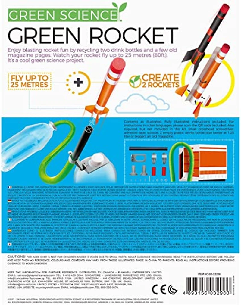 4M-Green Science Green Rocket