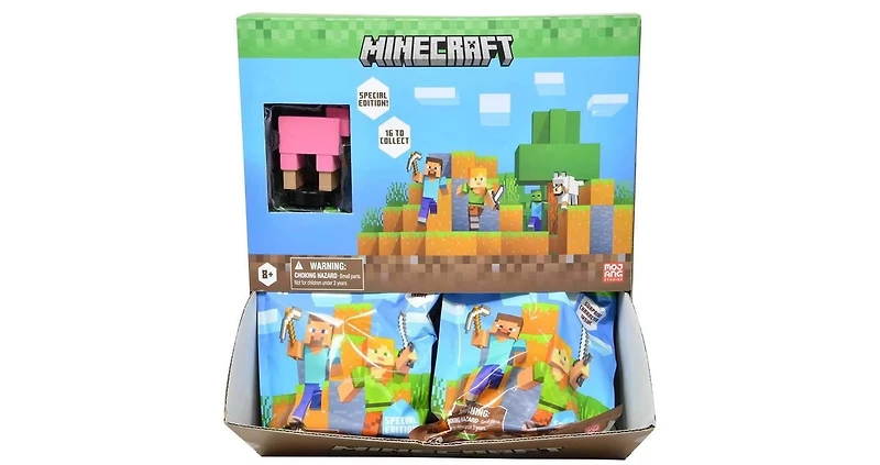 MINECRAFT FLOCKED BLIND FIGURES