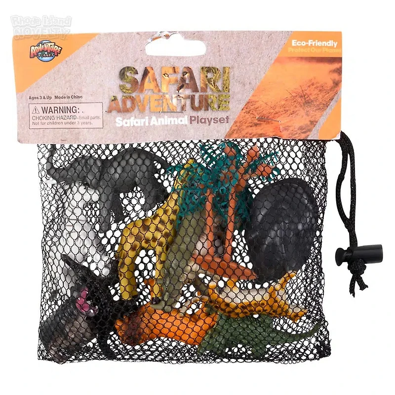 12 Piece Safari Mesh Bag Play Set