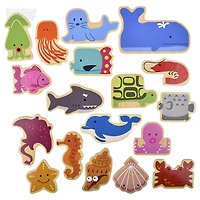 18 Piece Wooden Aquatic Raised Up Puzzle