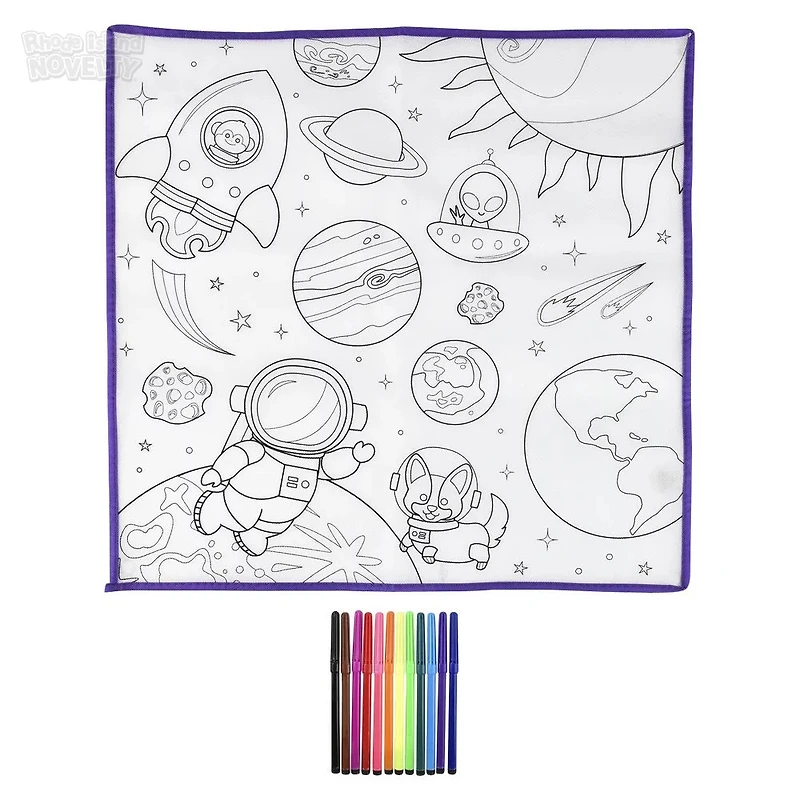 19.5" Space Washable Doodle Mat