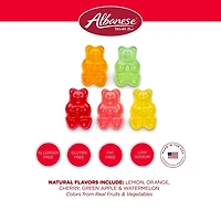 5 Natural Flavor Gummi Bears 5 lb. Bag