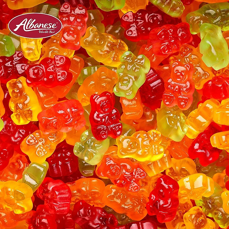 5 Natural Flavor Gummi Bears 5 lb. Bag
