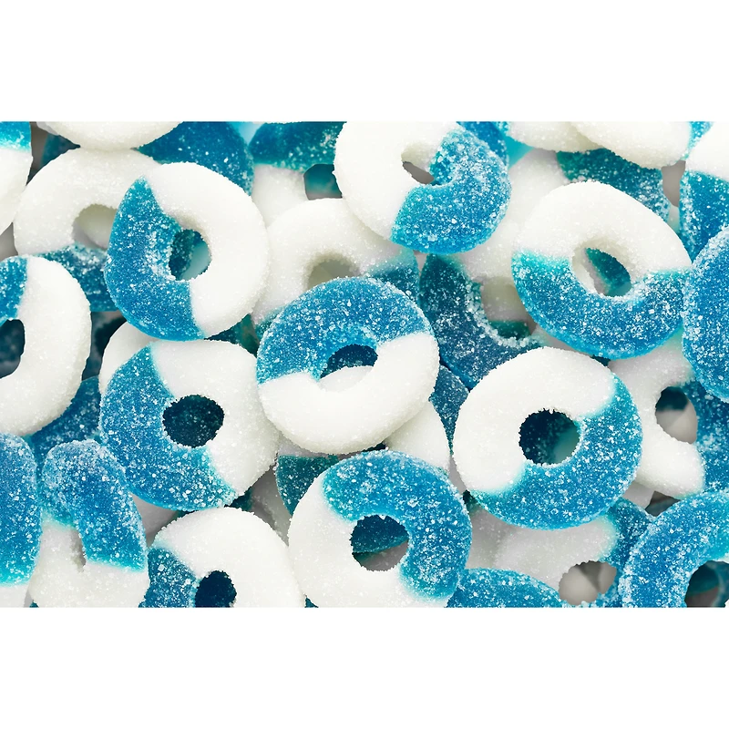 Gummi Blue Raspberry Rings 4.5 lb. Bag