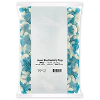 Gummi Blue Raspberry Rings 4.5 lb. Bag