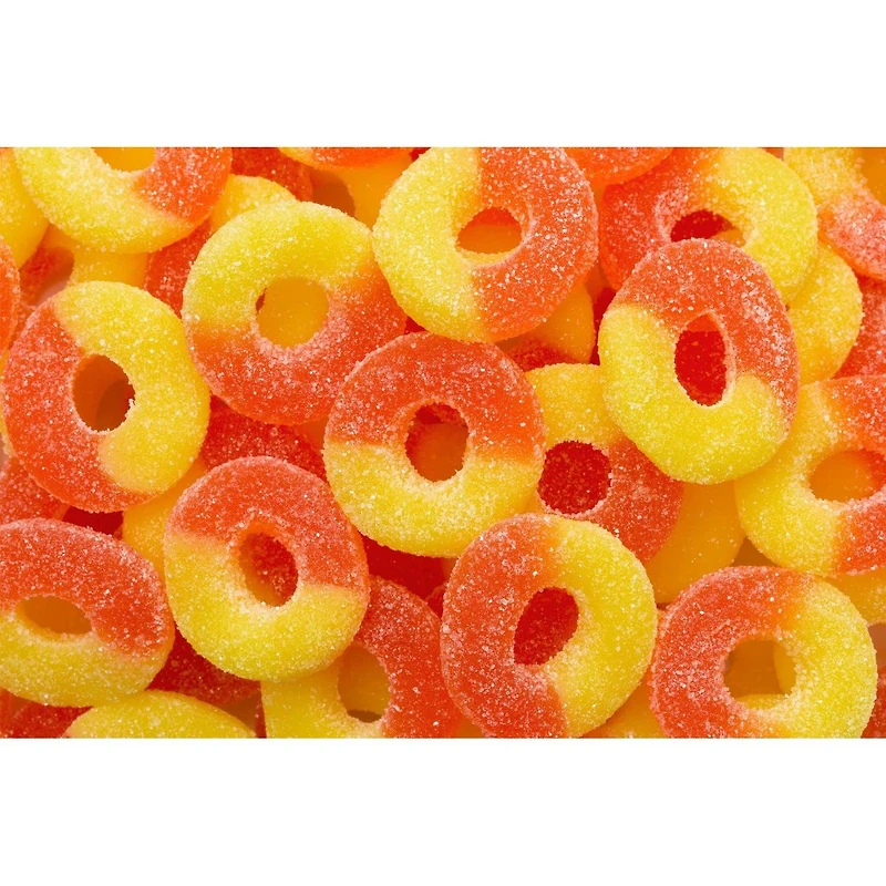 Gummi Peach Rings 4.5 lb. Bag