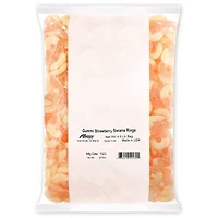 Gummi Strawberry Banana Rings 4.5 lb. Bag