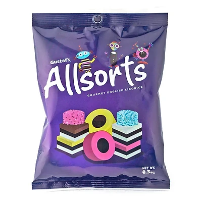 Gustaf's Allsorts Gourmet English Licorice 6.3oz