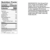 Large Assorted Fruit Gummi Worms 5 lb. Bag