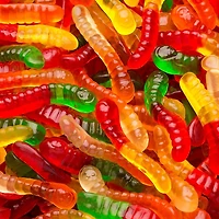 Mini Assorted Fruit Gummi Worms 5 lb. Bag