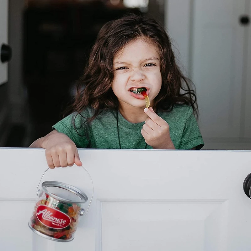 Mini Assorted Fruit Gummi Worms 5 lb. Bag