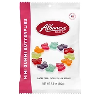 Mini Gummi Butterflies 7.5 oz. Peg Bag