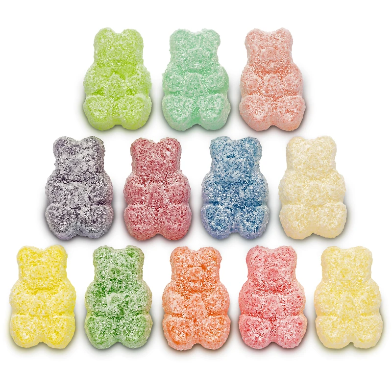 Sour 12 Flavor Gummi Bears 7 oz. Peg Bag